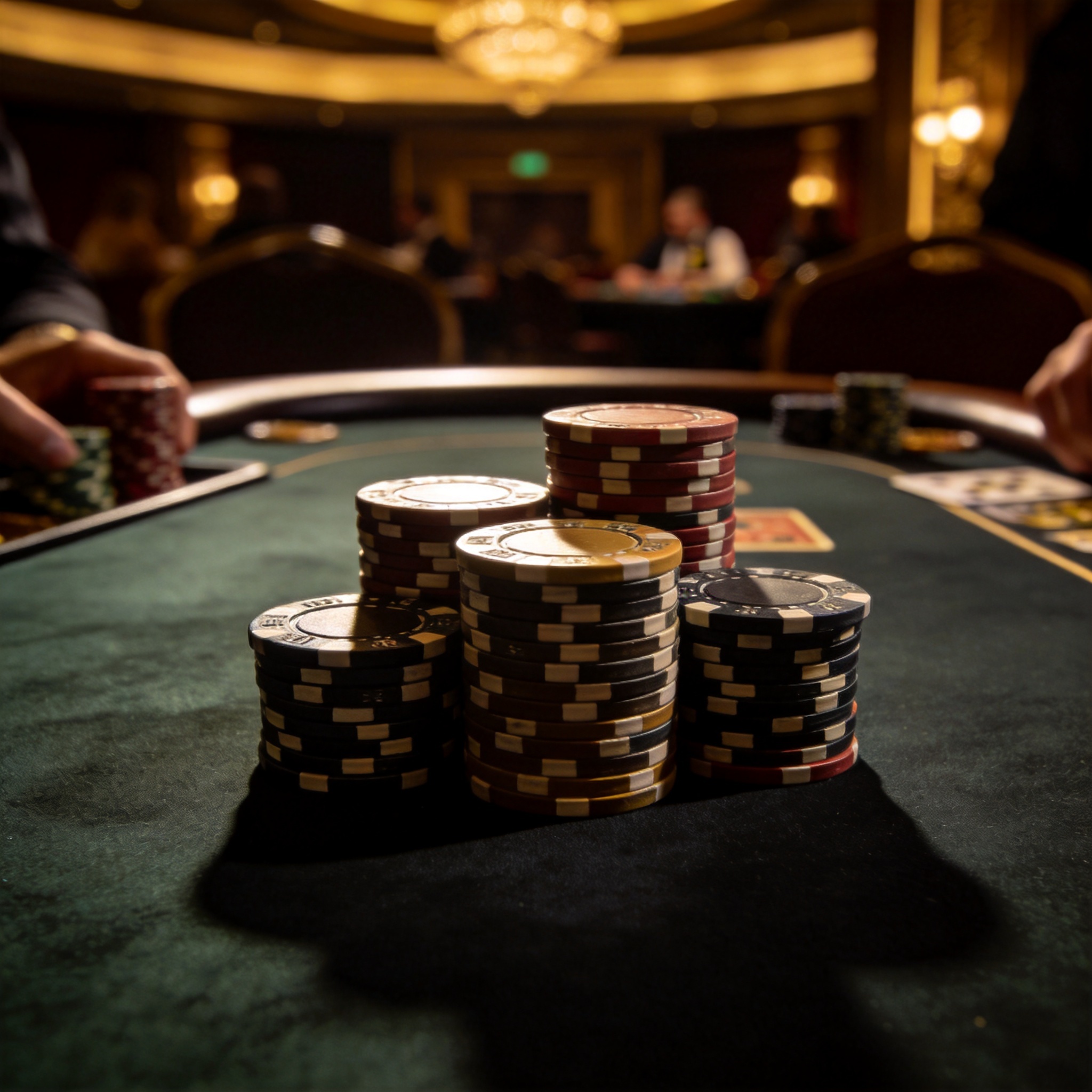 Poker Tournament Scene